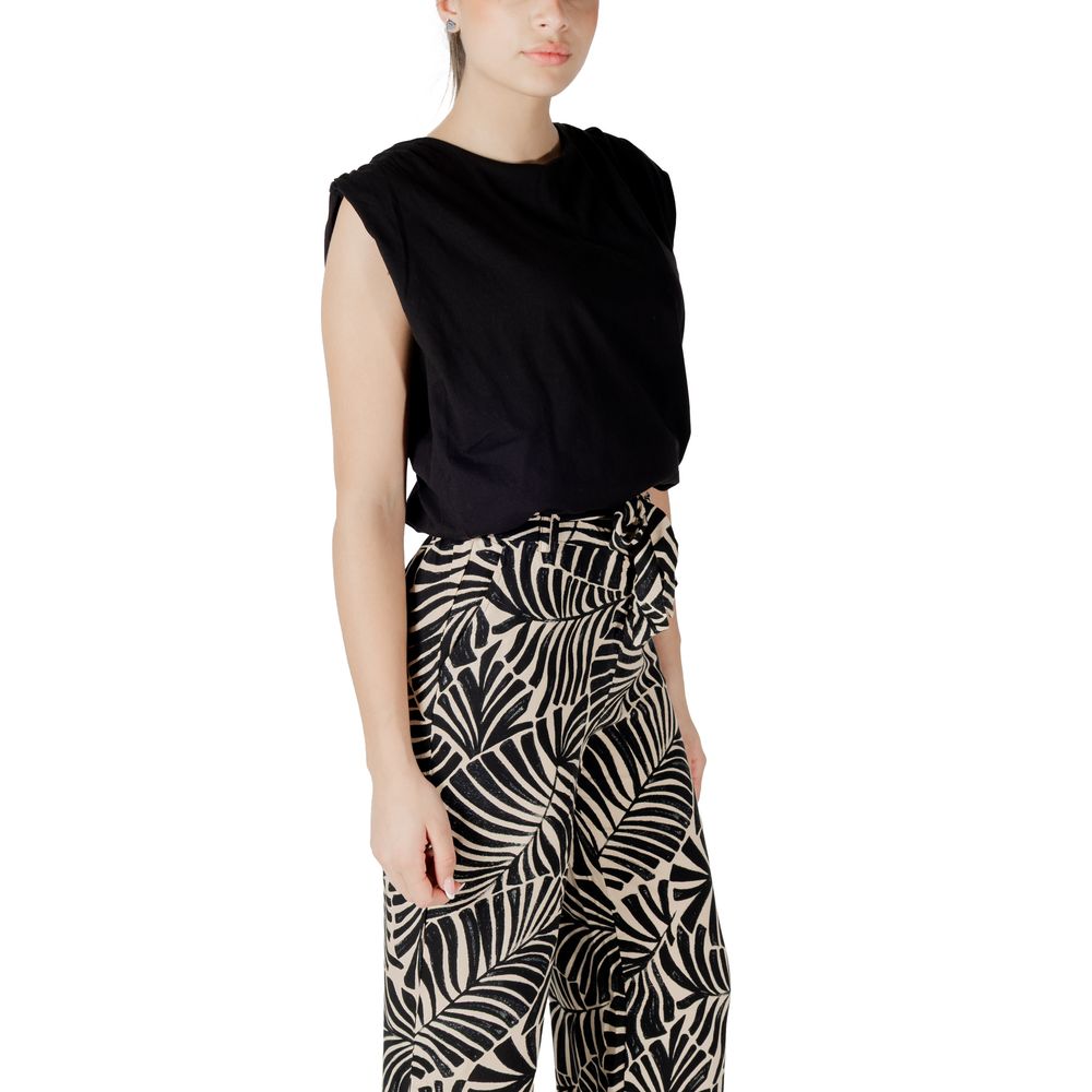 Jacqueline De Yong Black Cotton Top | Regal Royce