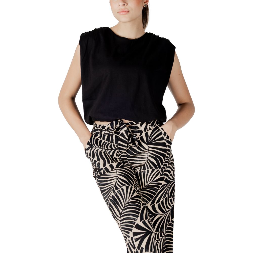 Jacqueline De Yong Black Cotton Top