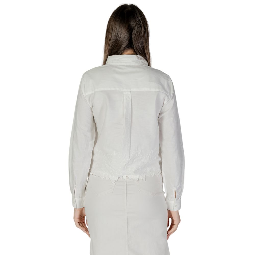 Jacqueline De Yong White Cotton Blouse | Regal Royce