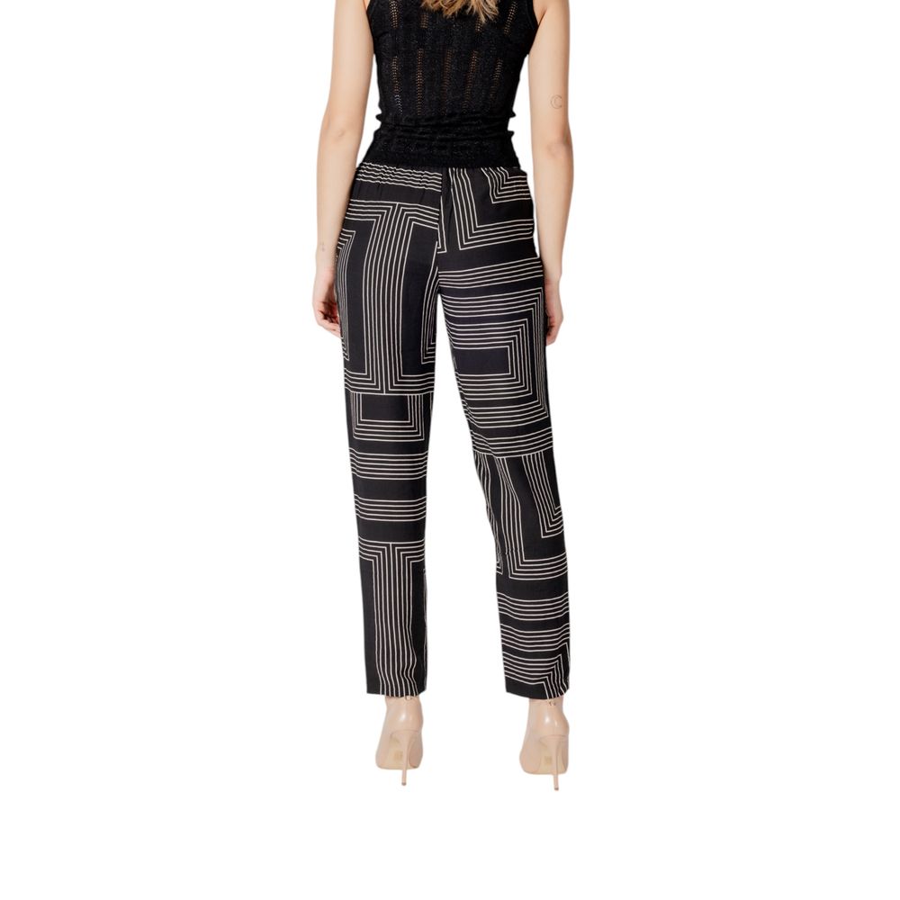 Jacqueline De Yong Black Viscose Pants | Regal Royce
