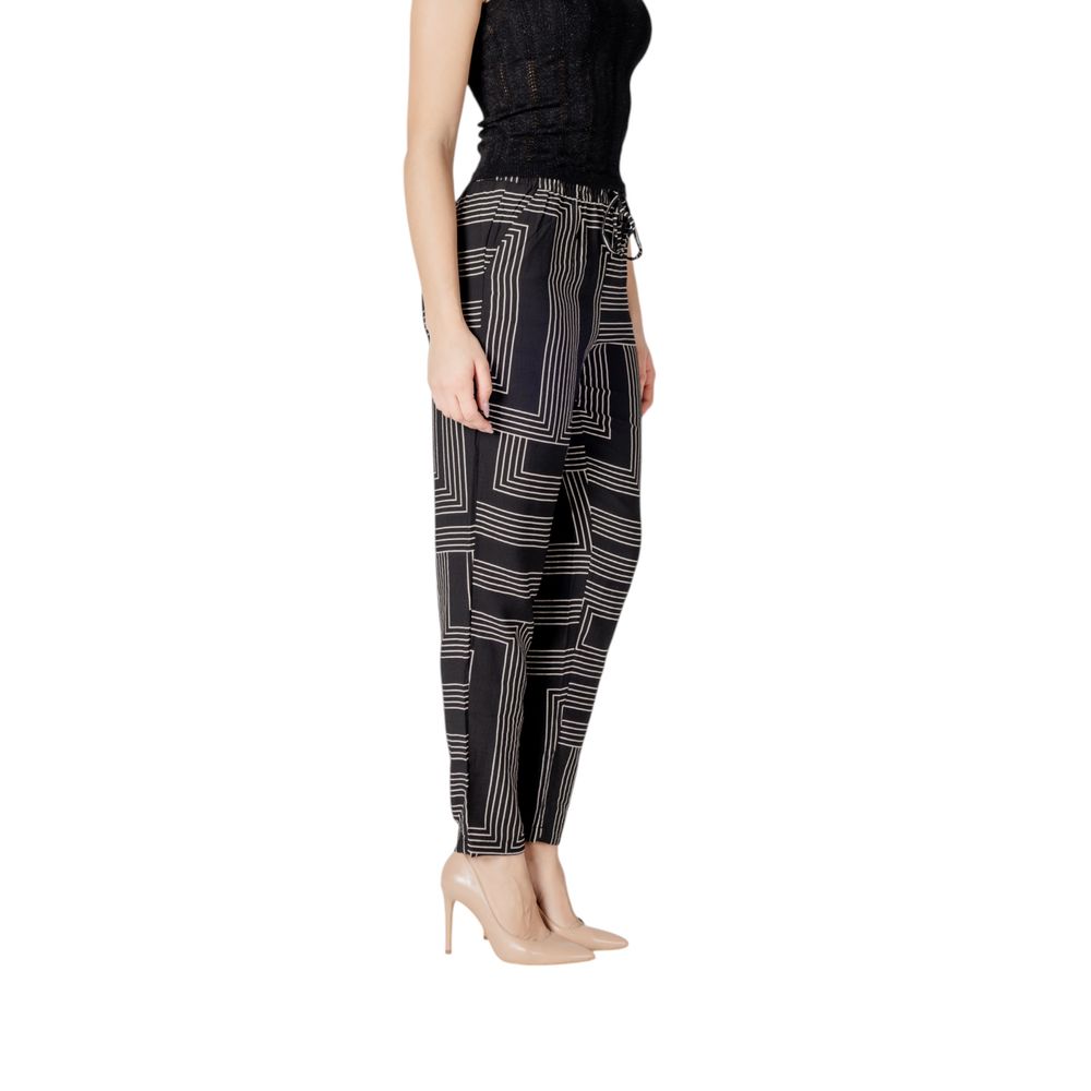 Jacqueline De Yong Black Viscose Pants | Regal Royce