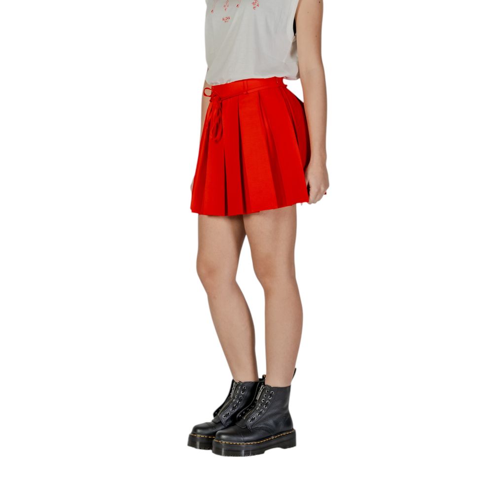 Only Red Recycled Polyester Mini Skirt | Regal Royce
