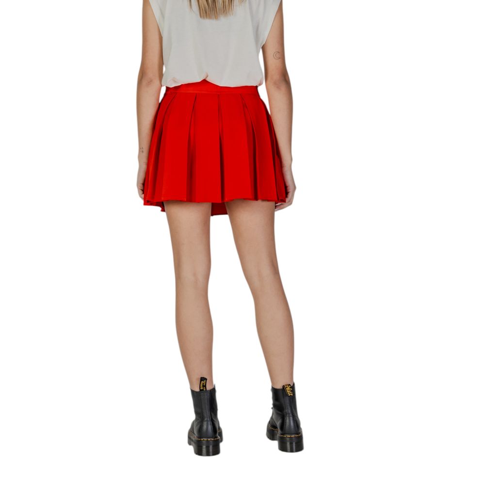 Only Red Recycled Polyester Mini Skirt | Regal Royce