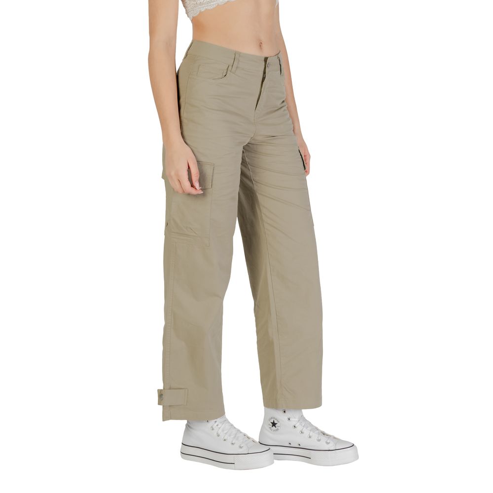Only Beige Cotton Cargo Pants | Regal Royce