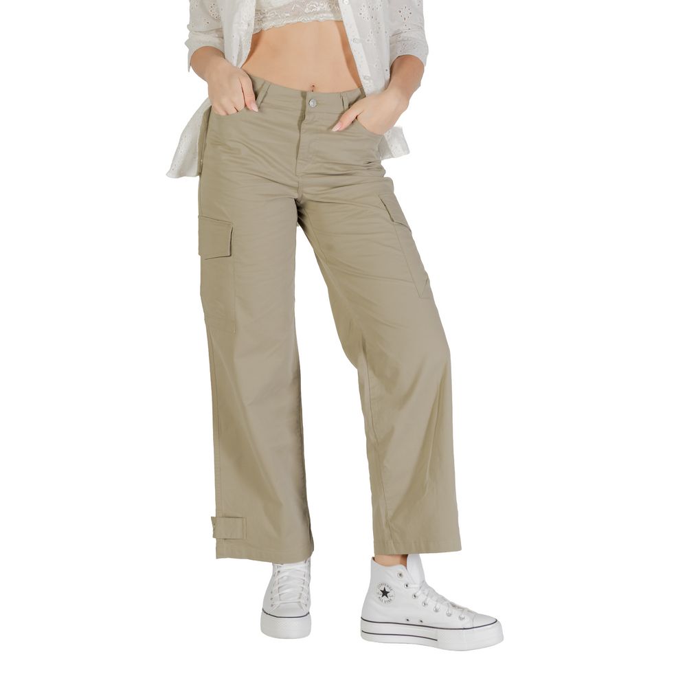 Only Beige Cotton Cargo Pants | Regal Royce