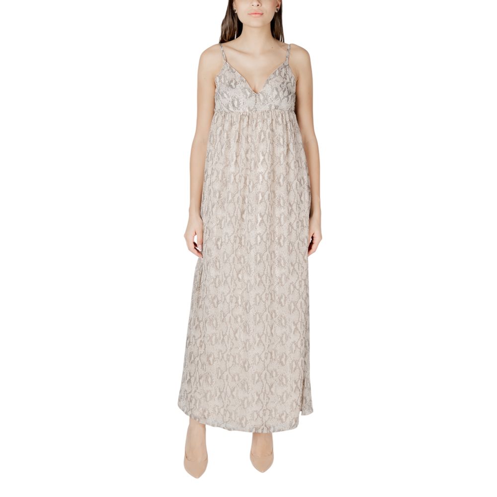 Only Beige Recycled Polyester Long Dress | Regal Royce