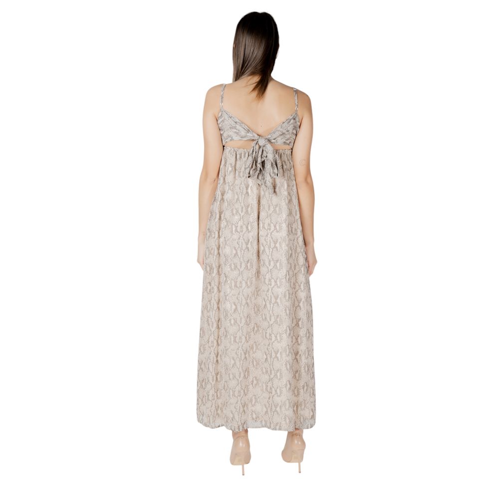 Only Beige Recycled Polyester Long Dress | Regal Royce