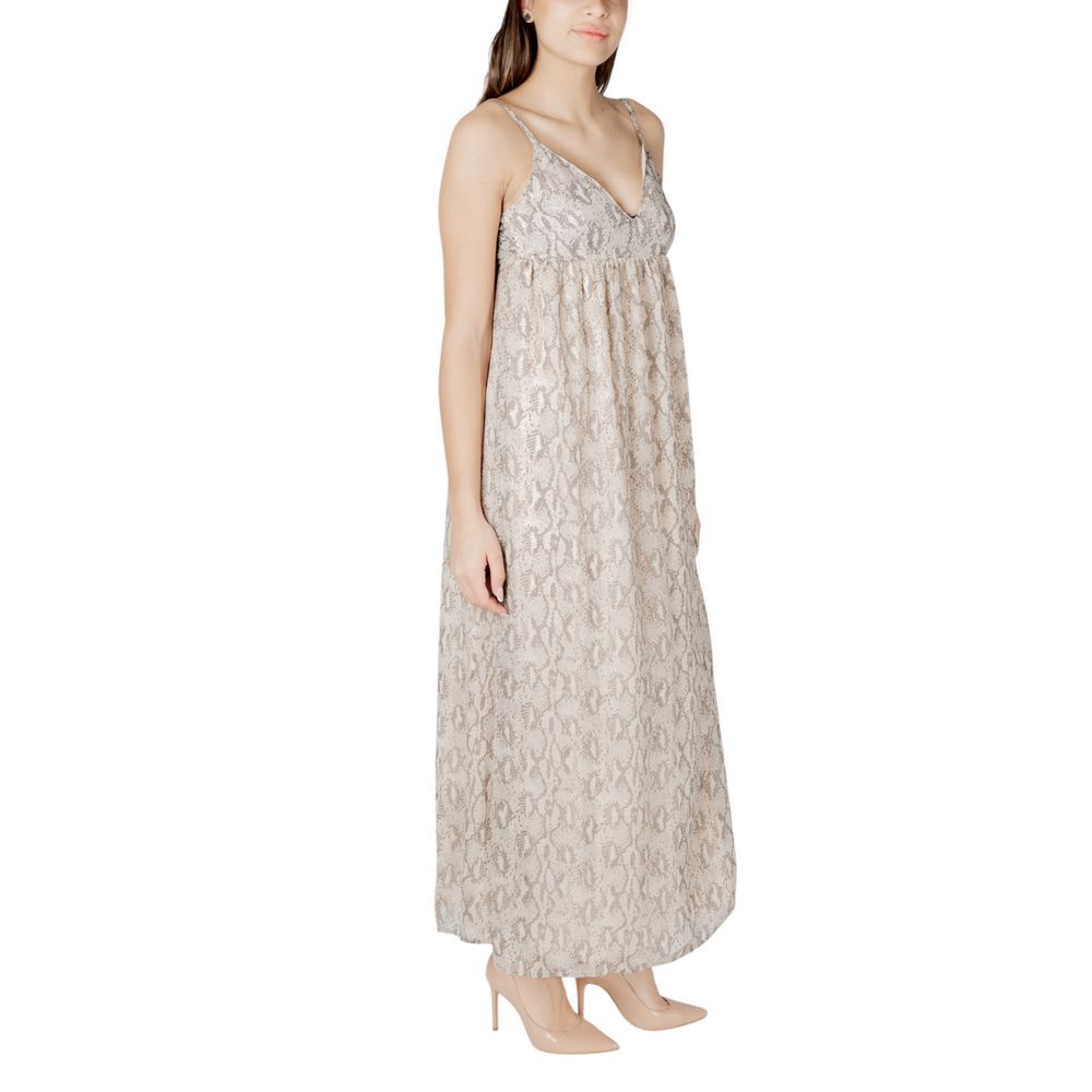 Only Beige Recycled Polyester Long Dress | Regal Royce