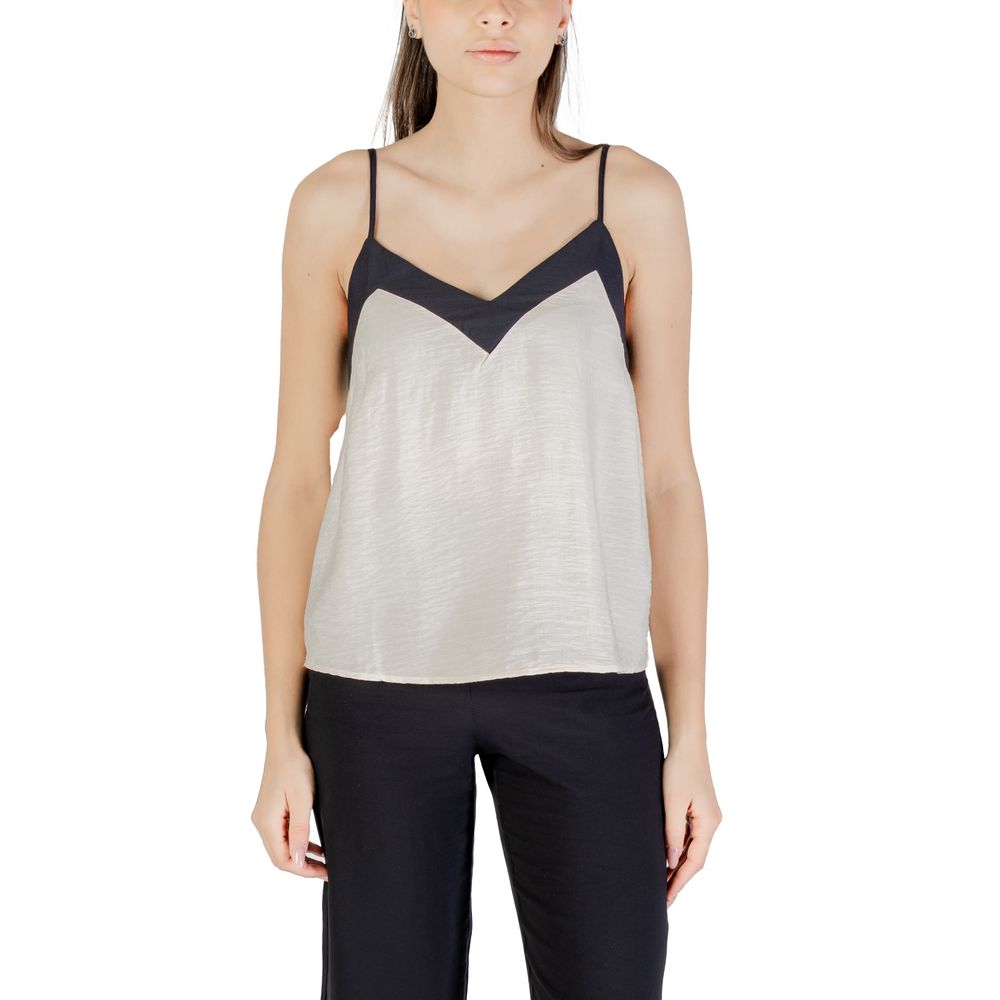 Vero Moda Cream Nylon Top | Regal Royce