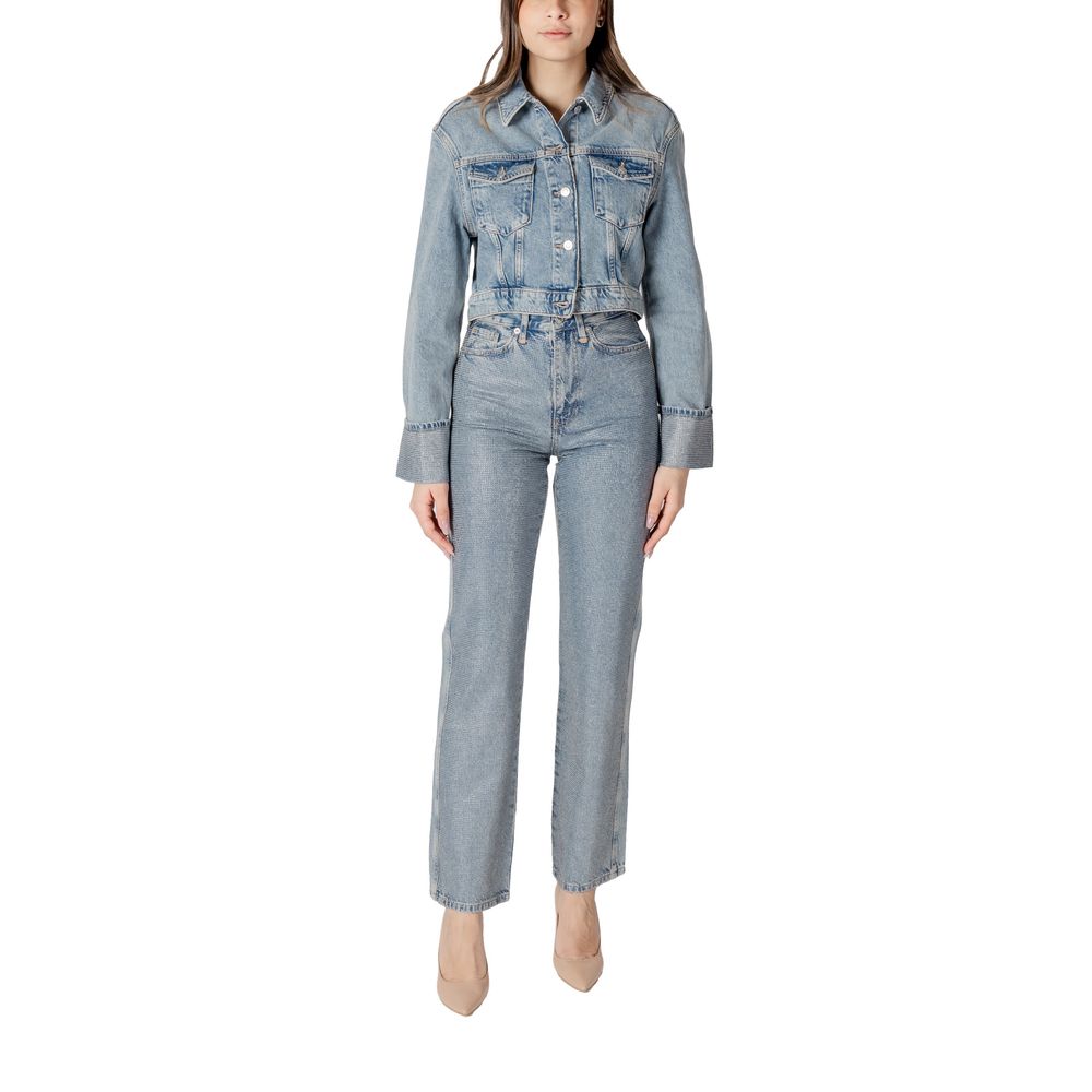 Only Light Blue Organic Cotton Jackets & Coat | Regal Royce