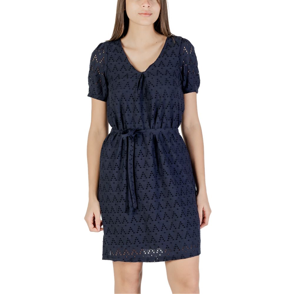Vila Clothes Blue Recycled Polyester Short Dress | Regal Royce
