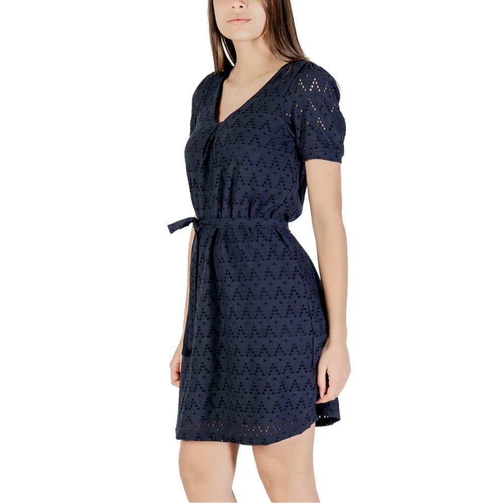 Vila Clothes Blue Recycled Polyester Short Dress | Regal Royce