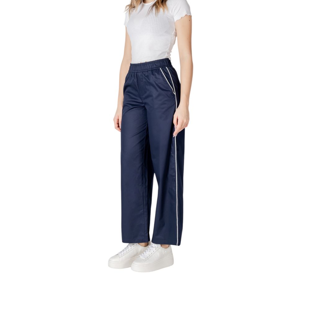 Only Blue Cotton Casual Pants | Regal Royce