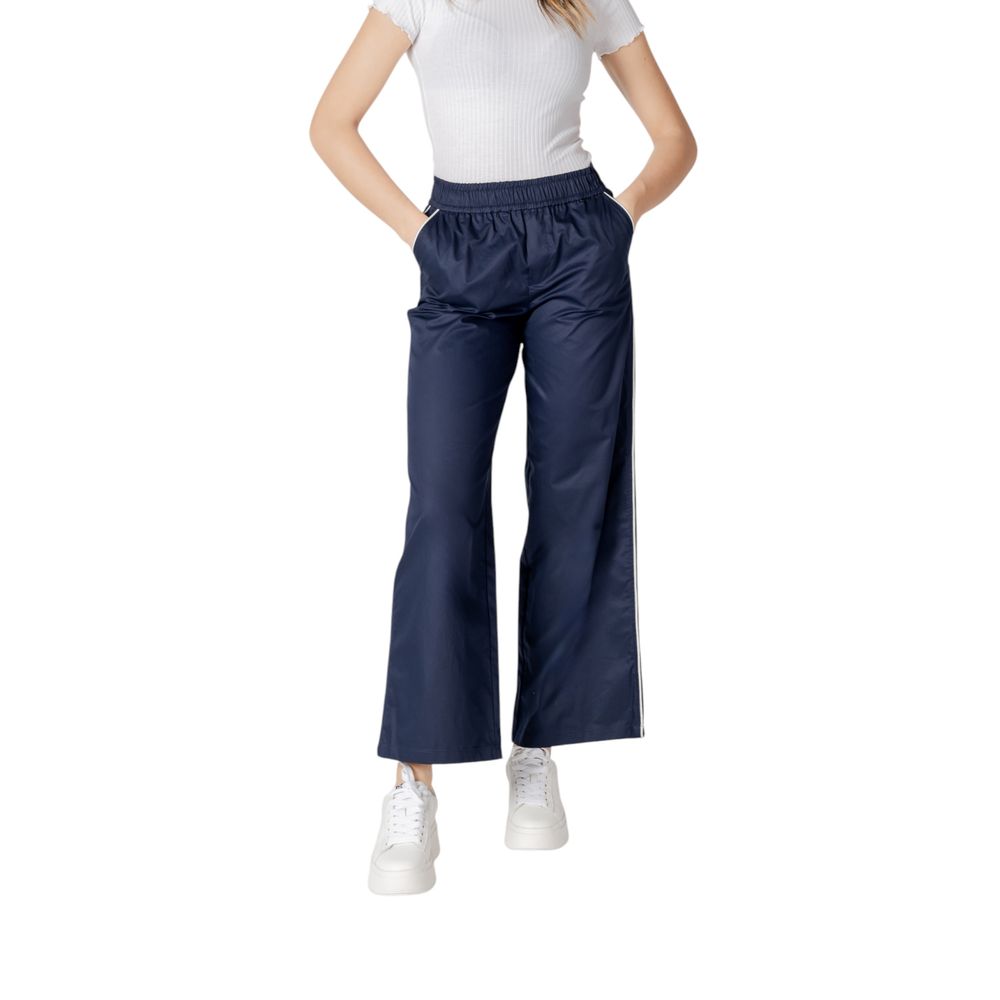 Only Blue Cotton Casual Pants | Regal Royce