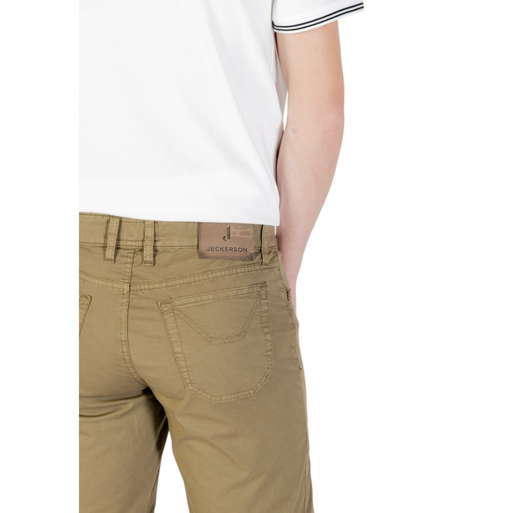 Jeckerson Green Cotton Bermuda Shorts | Regal Royce