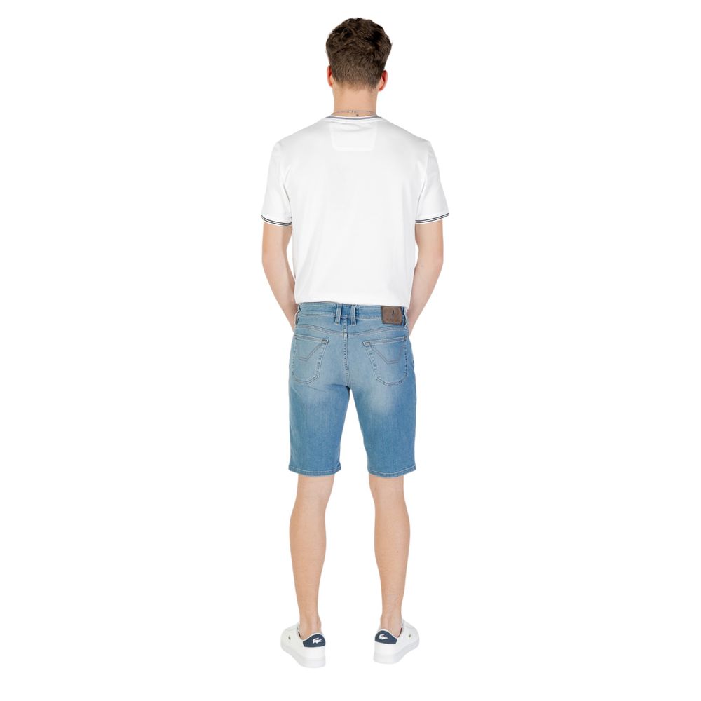 Jeckerson Light Blue Cotton Bermuda Shorts | Regal Royce