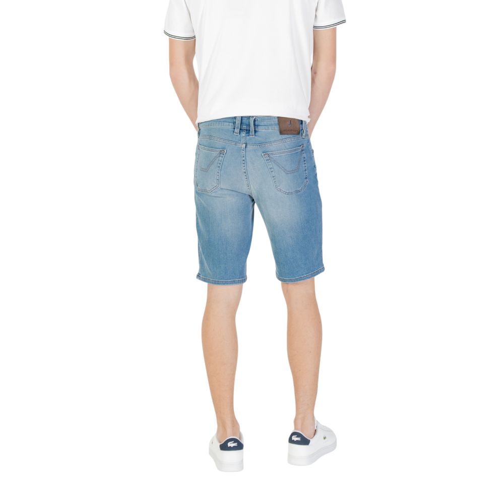 Jeckerson Light Blue Cotton Bermuda Shorts | Regal Royce