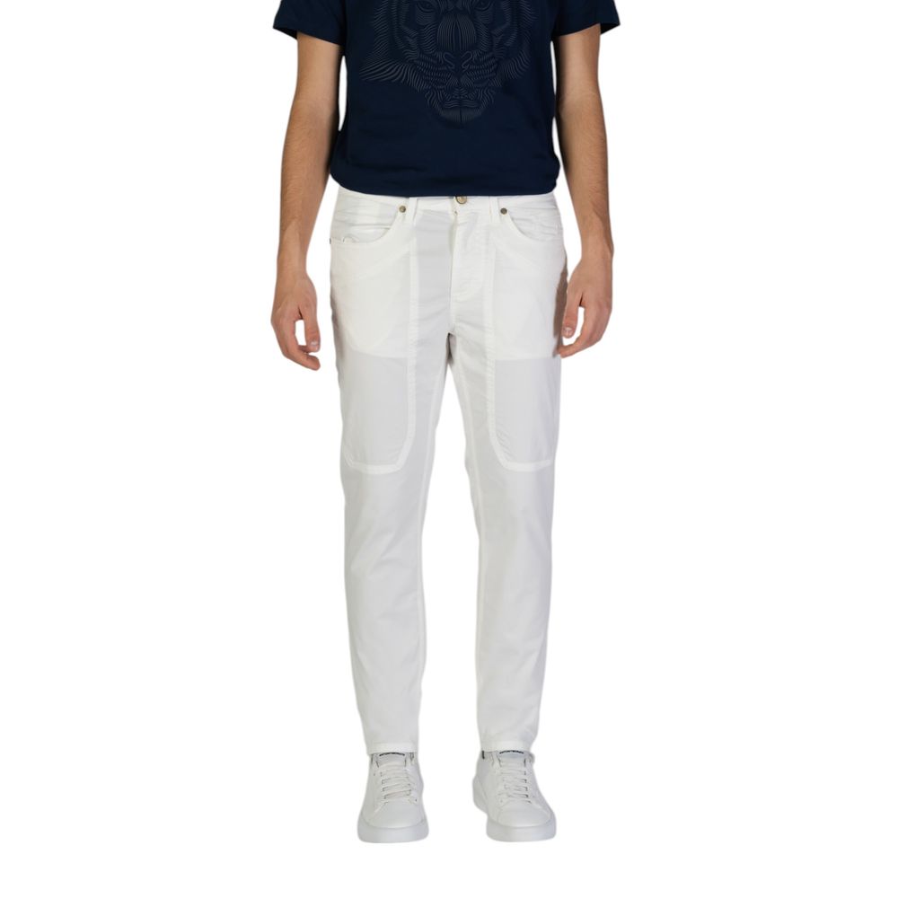 Jeckerson White Cotton Skinny Pants | Regal Royce