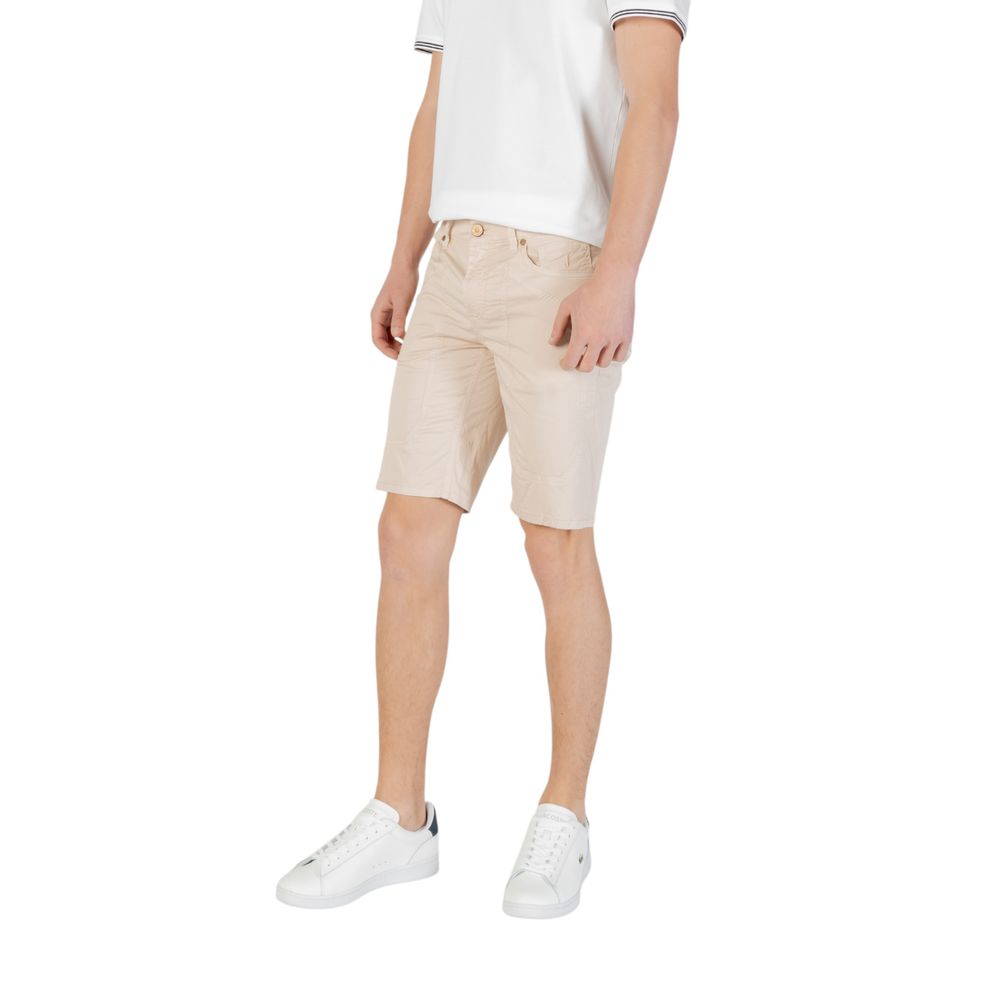 Jeckerson Beige Cotton Bermuda Shorts | Regal Royce
