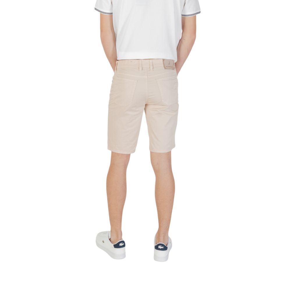 Jeckerson Beige Cotton Bermuda Shorts | Regal Royce
