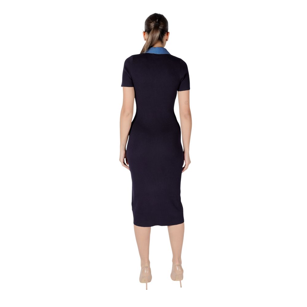 Morgan De Toi Blue Viscose Long Dress | Regal Royce