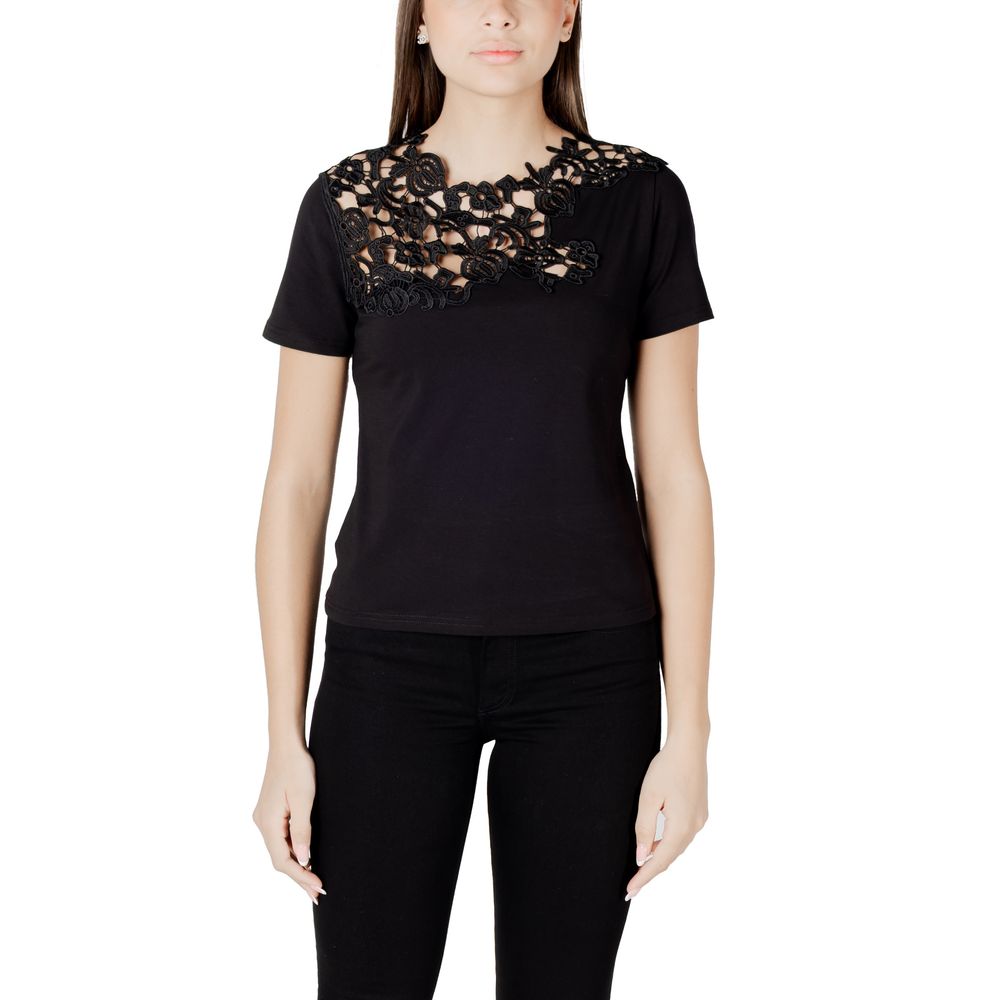 Morgan De Toi Black Cotton T-Shirt | Regal Royce