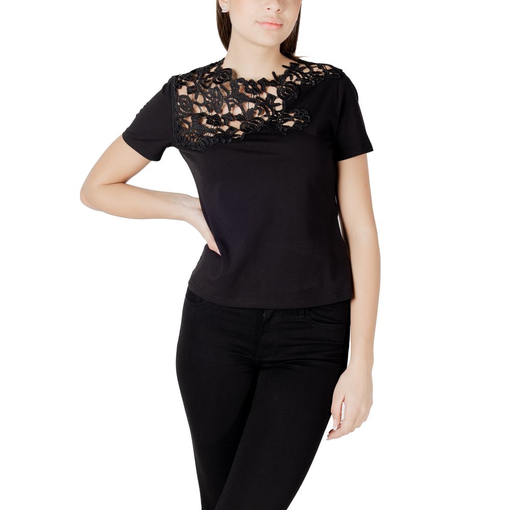 Morgan De Toi Black Cotton T-Shirt | Regal Royce