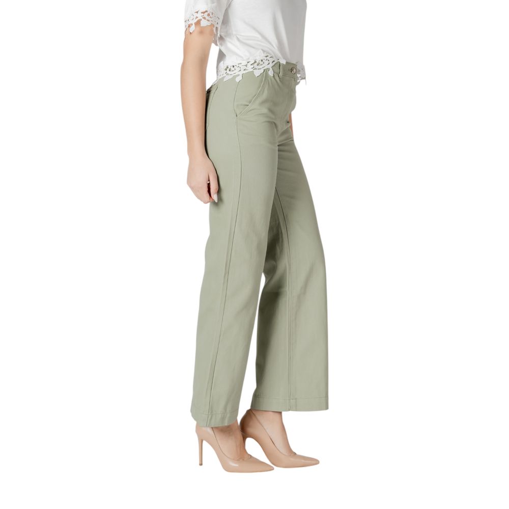 Morgan De Toi Green Cotton Relaxed Fit Jeans | Regal Royce