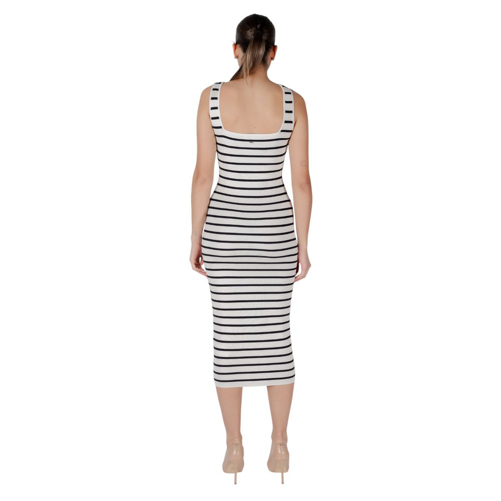 Morgan De Toi Beige Viscose Long Dress | Regal Royce