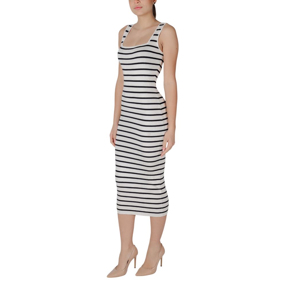 Morgan De Toi Beige Viscose Long Dress | Regal Royce