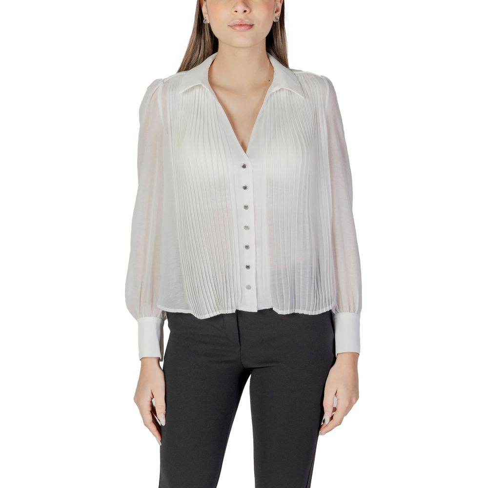 Morgan De Toi White Polyester Blouse | Regal Royce