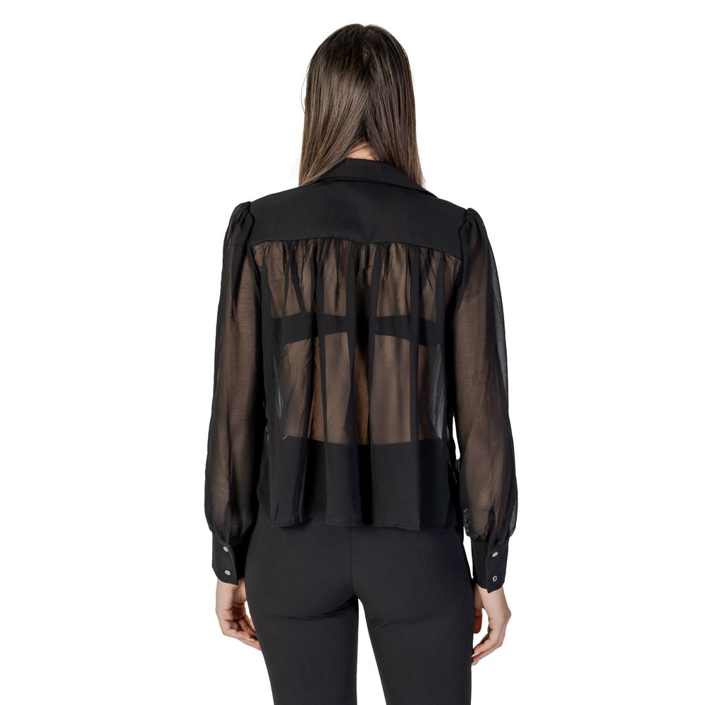 Morgan De Toi Black Polyester Blouse | Regal Royce
