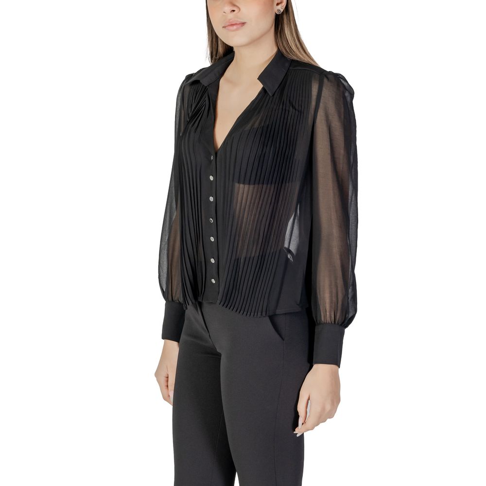 Morgan De Toi Black Polyester Blouse | Regal Royce