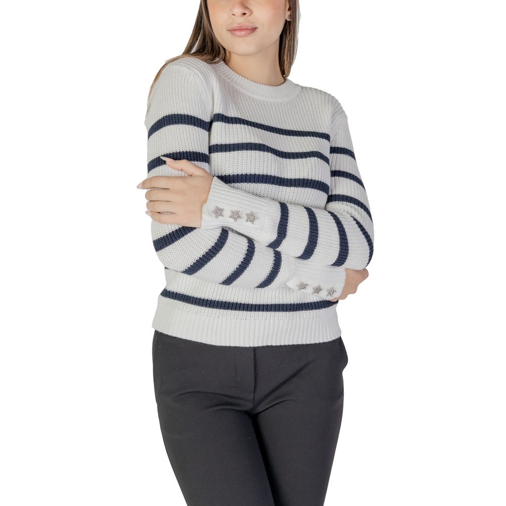Morgan De Toi White Cotton Sweatshirt | Regal Royce