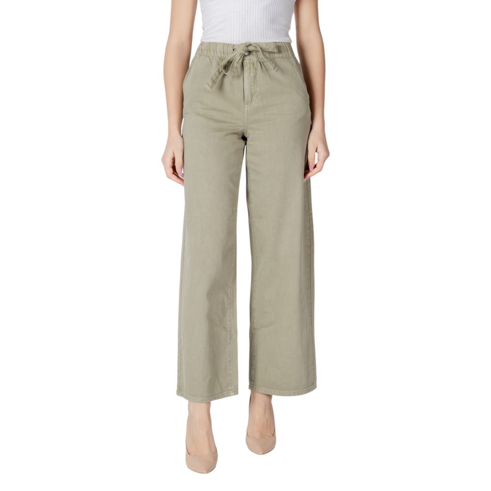 Only Green Cotton Casual Pants | Regal Royce