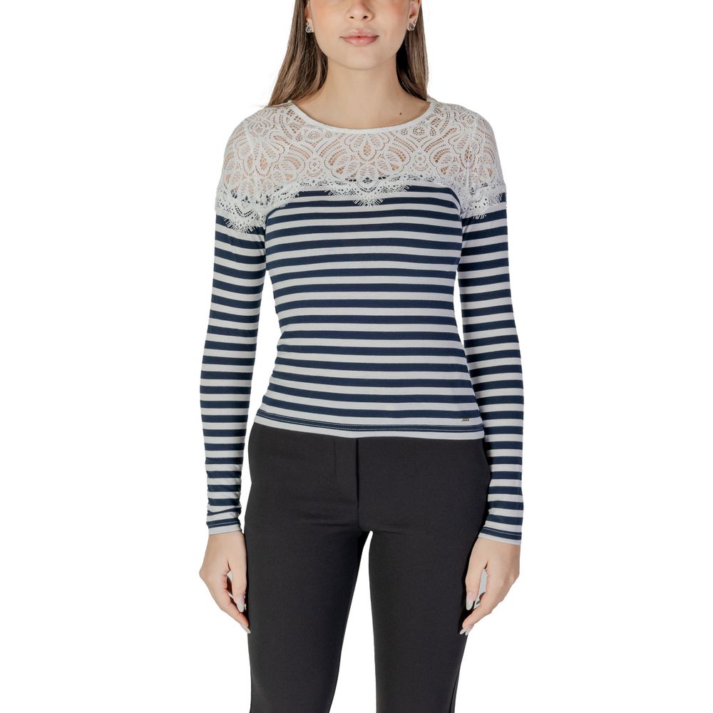 Morgan De Toi White Recycled Polyester Long Sleeve T-Shirt | Regal Royce