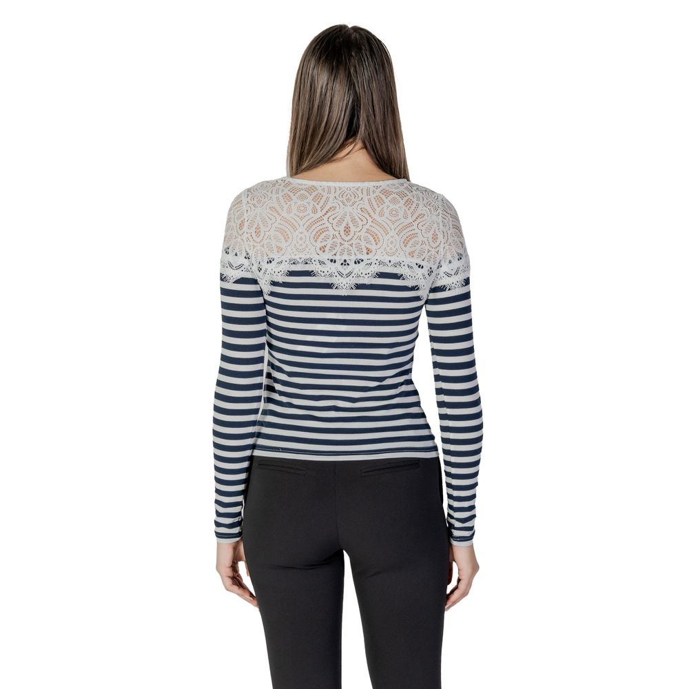 Morgan De Toi White Recycled Polyester Long Sleeve T-Shirt | Regal Royce