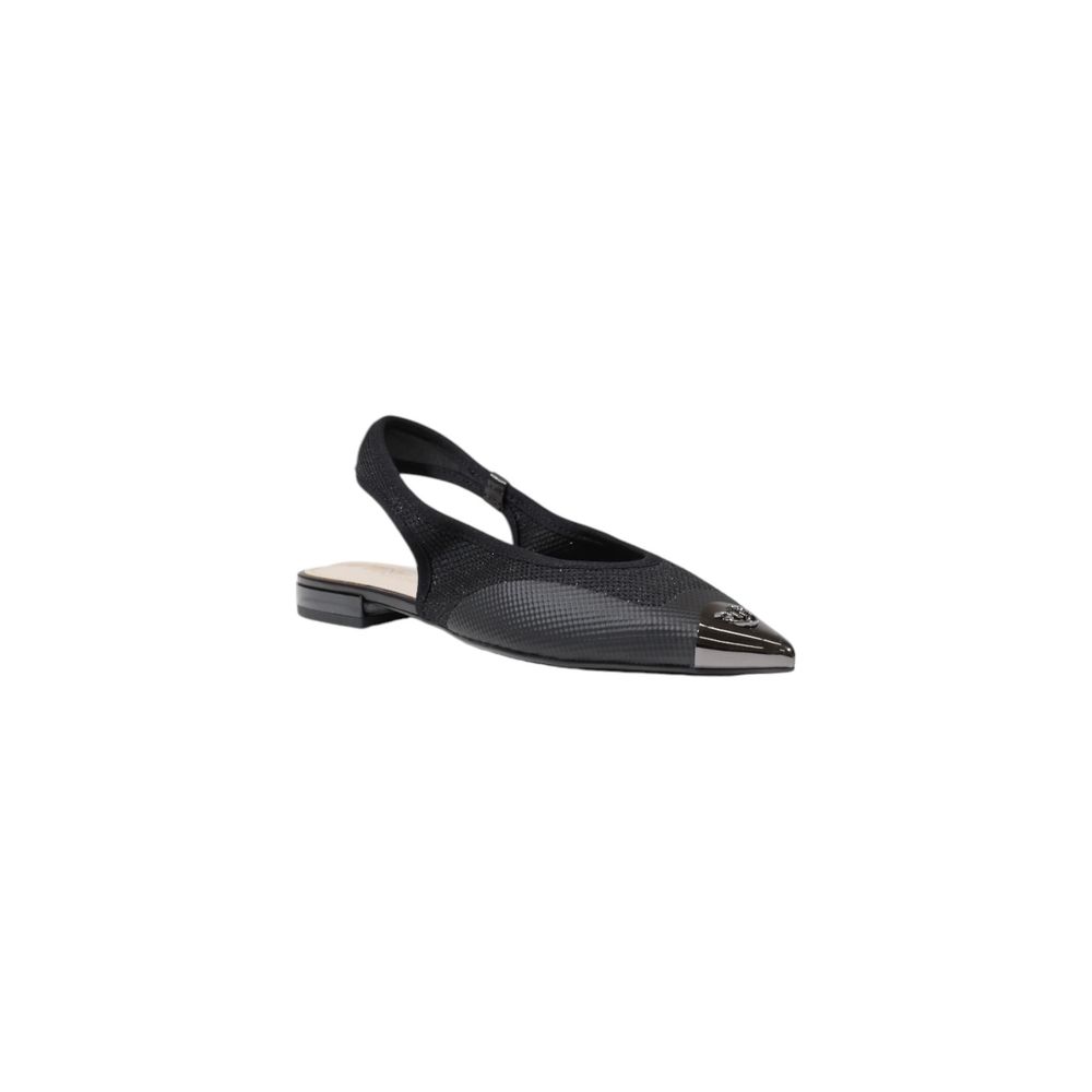 PINKO Black Leather Flat Sandals | Regal Royce