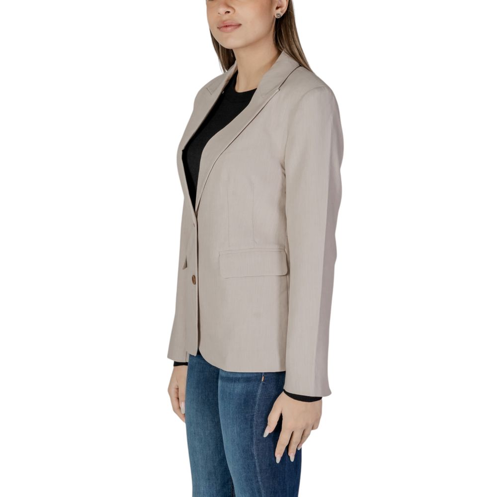 Only Beige Recycled Polyester Blazer | Regal Royce