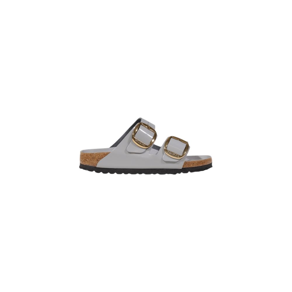 Birkenstock Gray Leather Slippers | Regal Royce