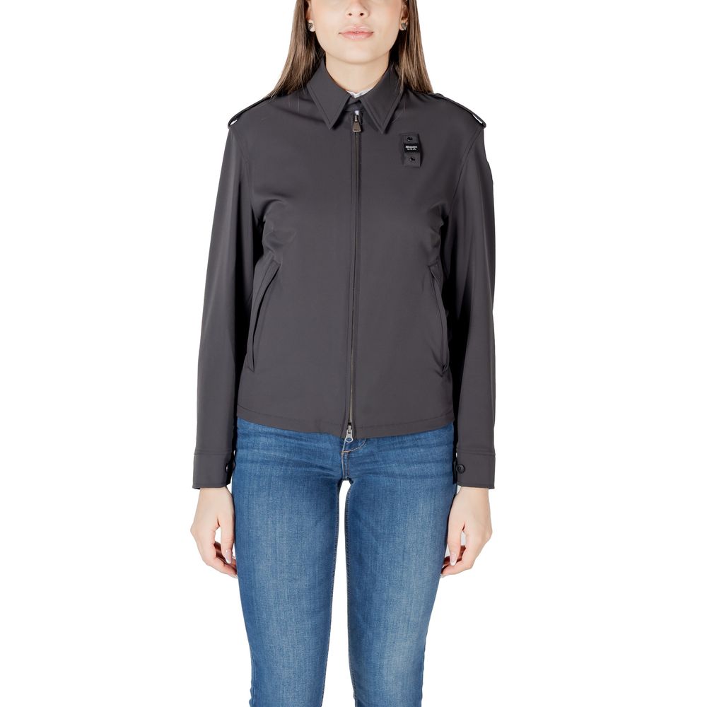 Blauer Black Polyamide Bomber | Regal Royce