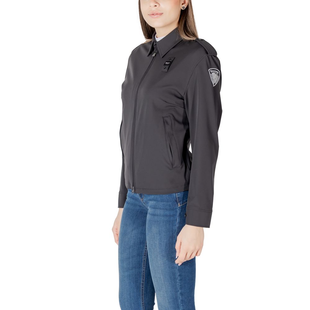 Blauer Black Polyamide Bomber | Regal Royce