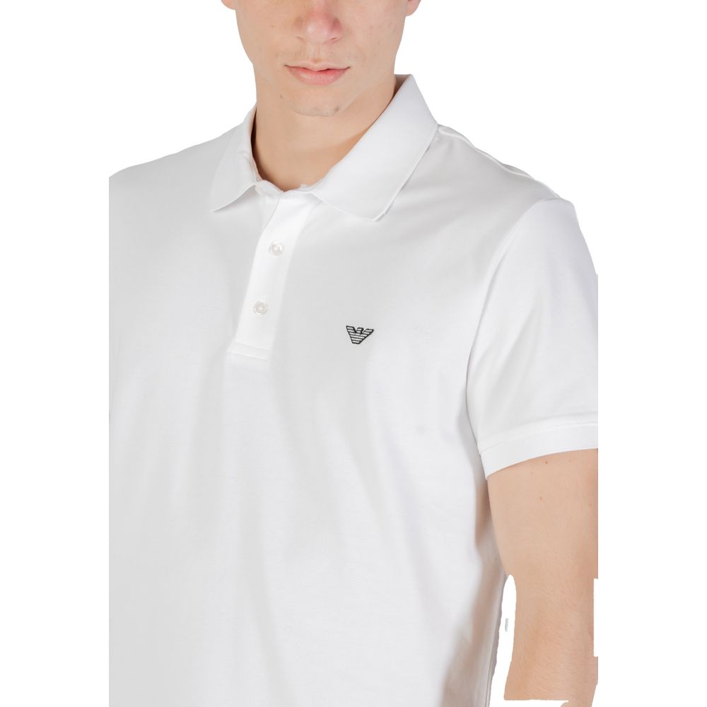 Emporio Armani Underwear White Cotton Polo Shirt | Regal Royce