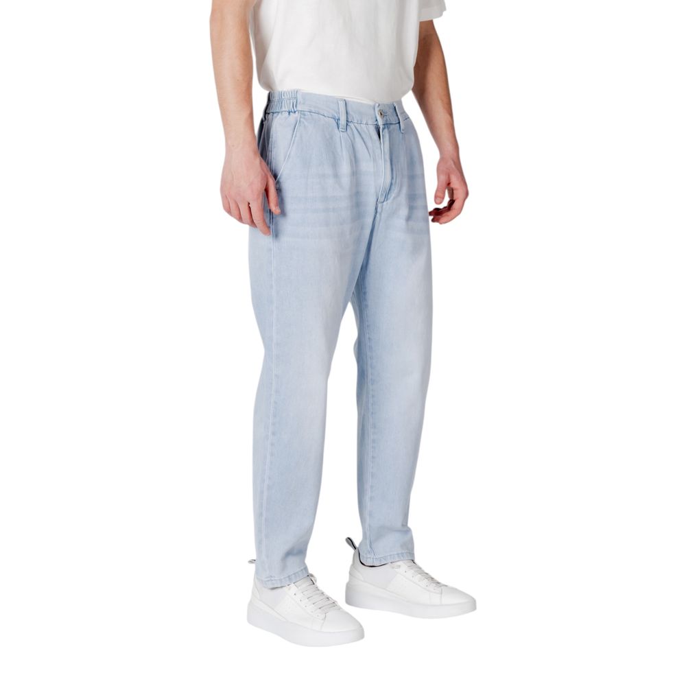 Gianni Lupo Blue Cotton Slim Fit Jeans | Regal Royce