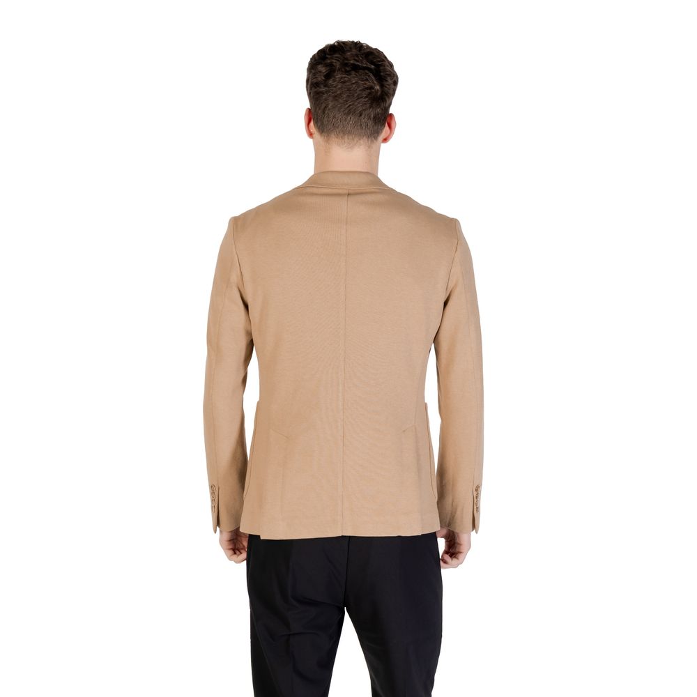 Gianni Lupo Beige Cotton Blazer | Regal Royce