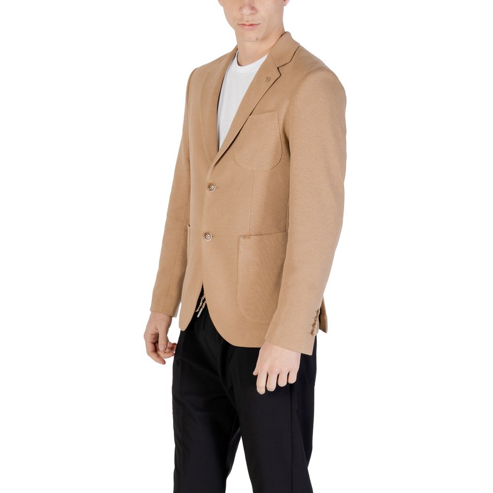 Gianni Lupo Beige Cotton Blazer | Regal Royce