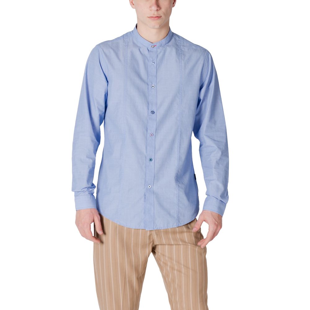 Gianni Lupo Light Blue Cotton Shirt | Regal Royce
