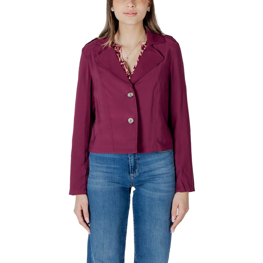 Street One Purple Viscose Parka | Regal Royce