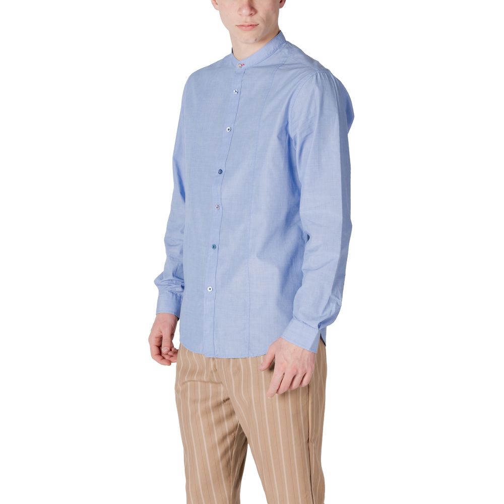 Gianni Lupo Light Blue Cotton Shirt | Regal Royce