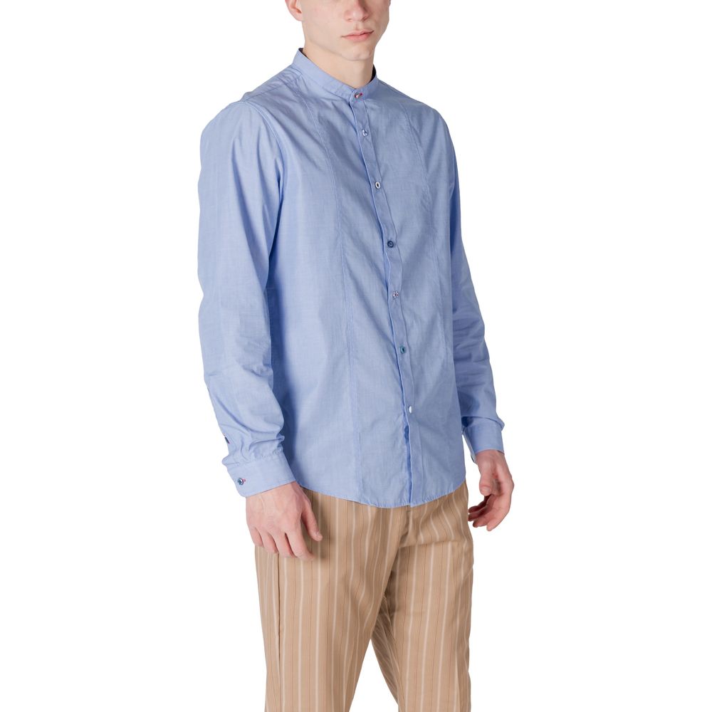 Gianni Lupo Light Blue Cotton Shirt | Regal Royce